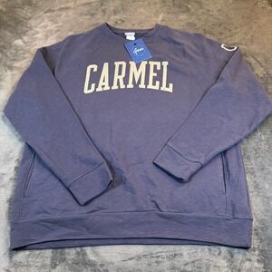 Gear For Sports Carmel Blue Crewneck Sweatshirt Mens Large NWT Collegiate Pocket